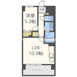 海老江サンライズ【3階】の間取り
