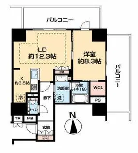 ザ・ハウス豊橋 WEST【1204号室】の間取り