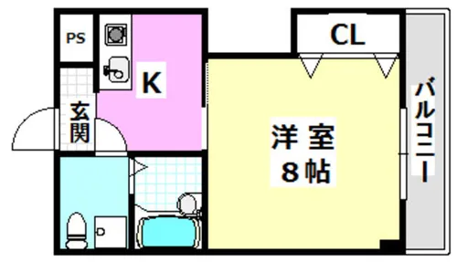 第9薩摩マンション【203号室】の間取り