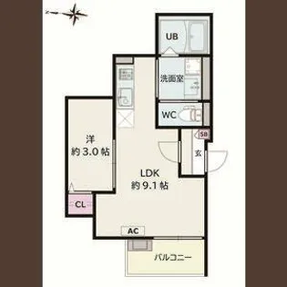 Jack hosokomeⅠ【2階】の間取り