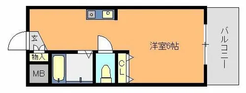 Betel【101号室】の間取り