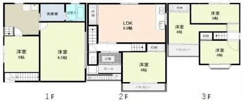 大阪府大阪市住之江区新北島2丁目【一戸建】の間取り