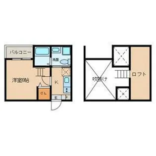 クレア名西【203号室】の間取り