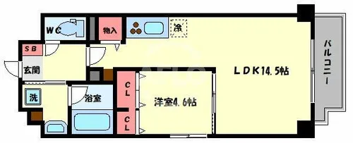 Loco House阿倍野【4階】の間取り