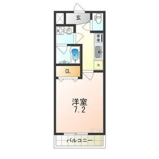 フジパレス南清水町Ⅲ番館【1階】の間取り
