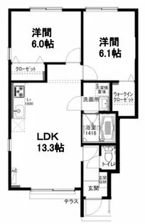 ルミエール【1階】の間取り