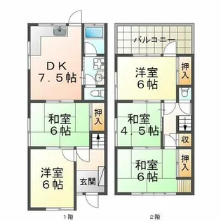兵庫県神戸市垂水区塩屋町6丁目【一戸建】の間取り