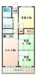 グリーンハイツ松本【5階】の間取り