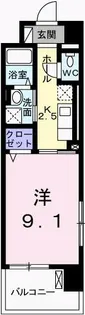 クレール姫路【1階】の間取り