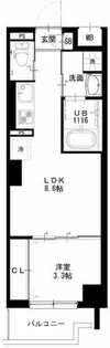 トモ南堀江【5階】の間取り