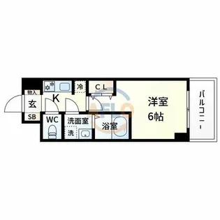 M-RESIDENCE新大阪Garden【9階】の間取り