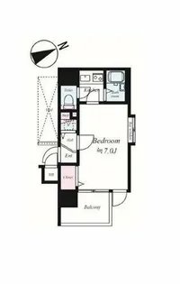 ディナスティ福島【9階】の間取り