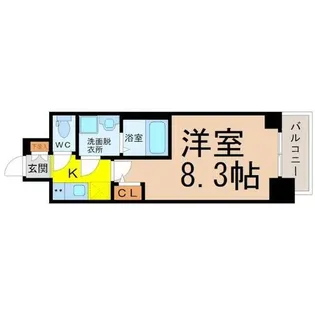 S-RESIDENCE熱田【8階】の間取り