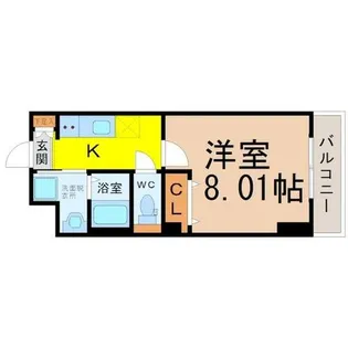 アプリーレ千代田【6階】の間取り
