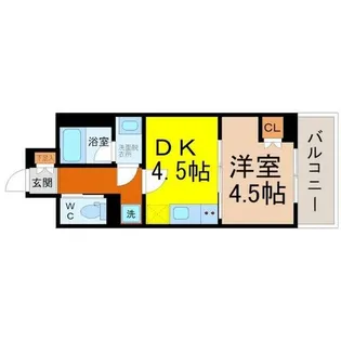 桜ヒルズ黄金【6階】の間取り