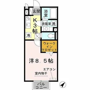 ビヤン リズム【1階】の間取り