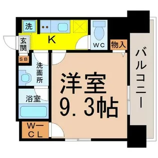 レーベスト志賀本通【10階】の間取り