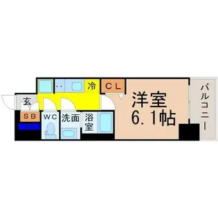 プレサンスSAKAEフロント【11階】の間取り