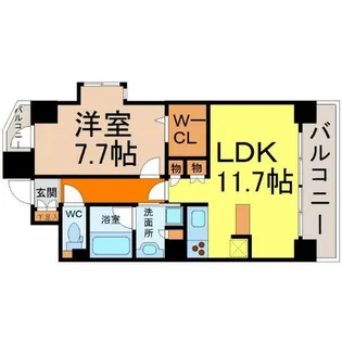ラドーニ清水【11階】の間取り
