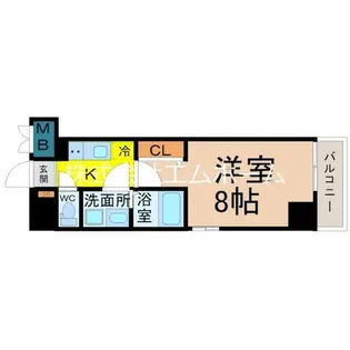 プレイズシード名駅北【2階】の間取り