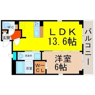 axis sakaeV【6階】の間取り