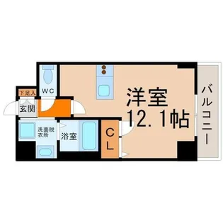 プレサンス東別院駅前コネクション【7階】の間取り
