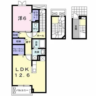ルピナスC【1階】の間取り