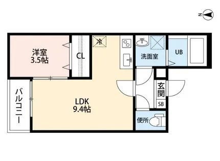 Prima黄金(プリマ黄金)【2階】の間取り