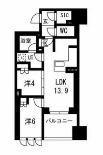 グランドメゾン北堀江レジデンス【10階】の間取り