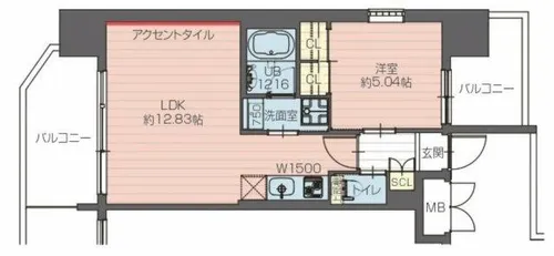 プレジオ森之宮【3階】の間取り