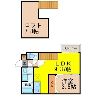 アステール【1階】の間取り