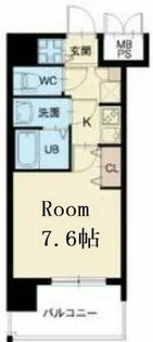 スプランディッド中之島WEST【11階】の間取り