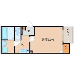 ALEGRIA尼崎西本町【2階】の間取り