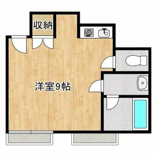 ユニバーハイツオオセヤ【1階】の間取り