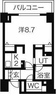 CASSIA車道(旧 クリオ車道)【15階】の間取り