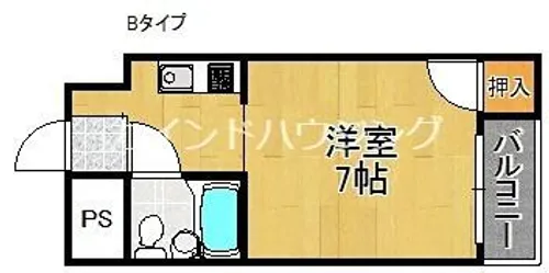 シティハイツ住之江公園【4階】の間取り