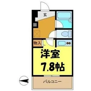 クラージュ474【2階】の間取り