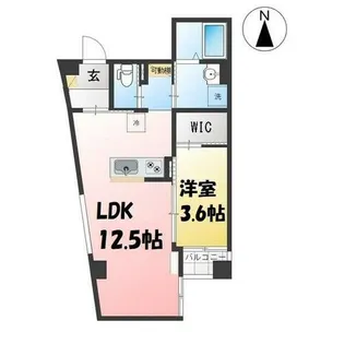 ミルノア尾頭橋【4階】の間取り