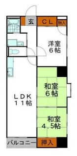カサディフォーレ【4階】の間取り