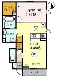 アルコバレーノ【1階】の間取り