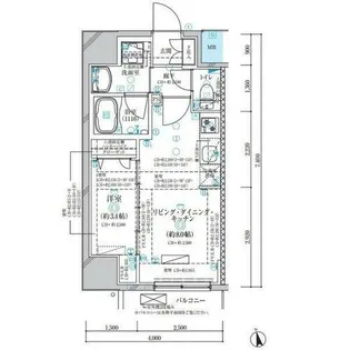 ディアレイシャス名古屋浄心【13階】の間取り