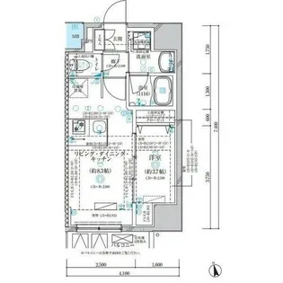 ディアレイシャス名古屋浄心【13階】の間取り