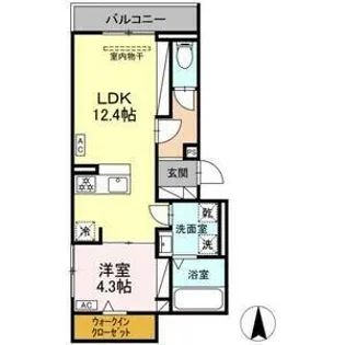 ルヴィータ本陣【3階】の間取り