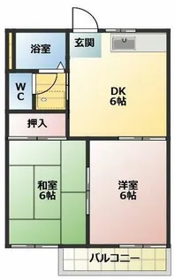 サニーハイツ【A-202号室】の間取り