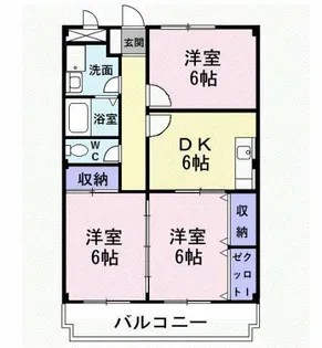 マリッチ小谷【1階】の間取り