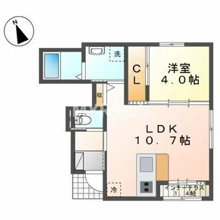 福岡県福岡市南区玉川町【アパート】の間取り