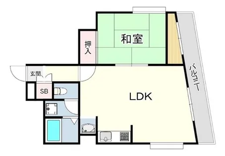 ニューヘブン南本町【4階】の間取り