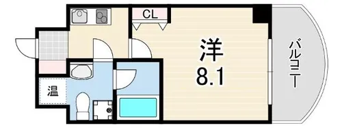 FORYOU神戸・灘【3階】の間取り