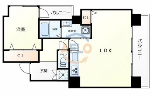東和ハイツ【3階】の間取り