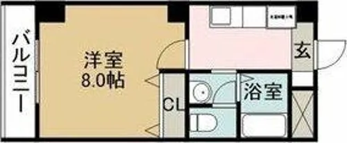 ルミエール・W【303号室】の間取り